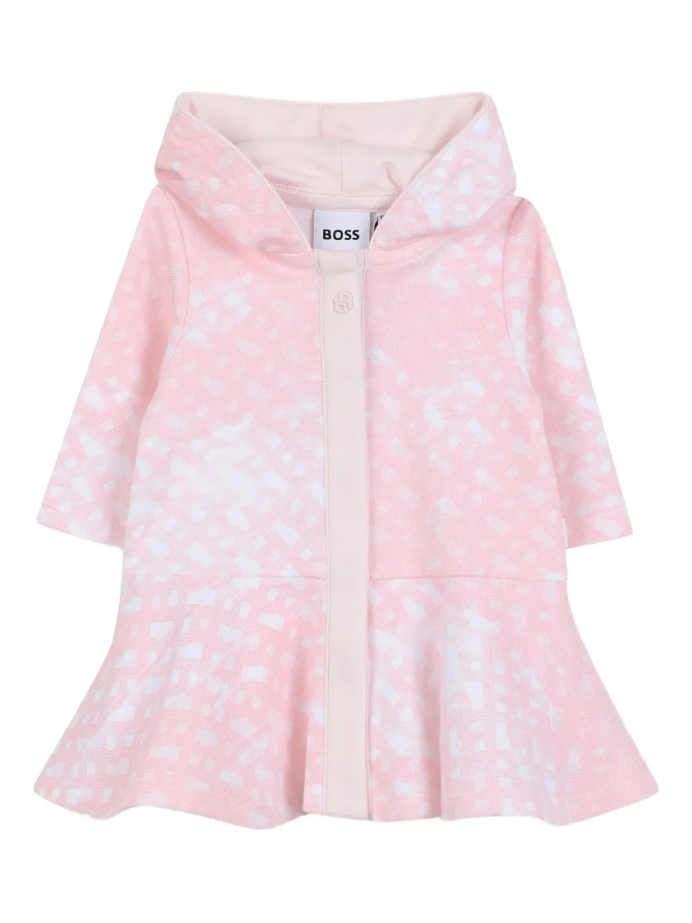 BOSS Kidswear hooded ruffled dress | Pink | Image 1