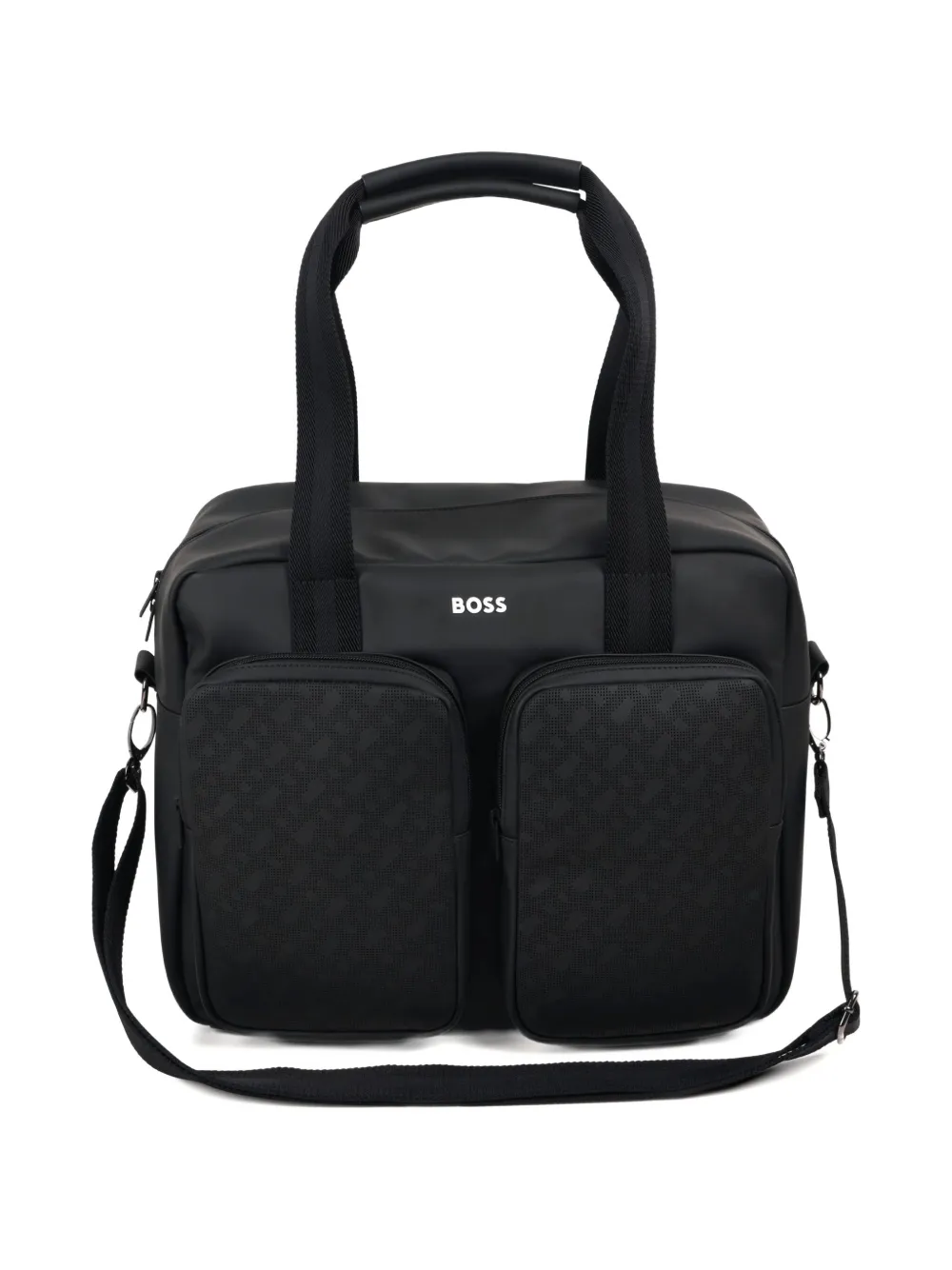 BOSS Kidswear Luiertas met dubbele zak Zwart