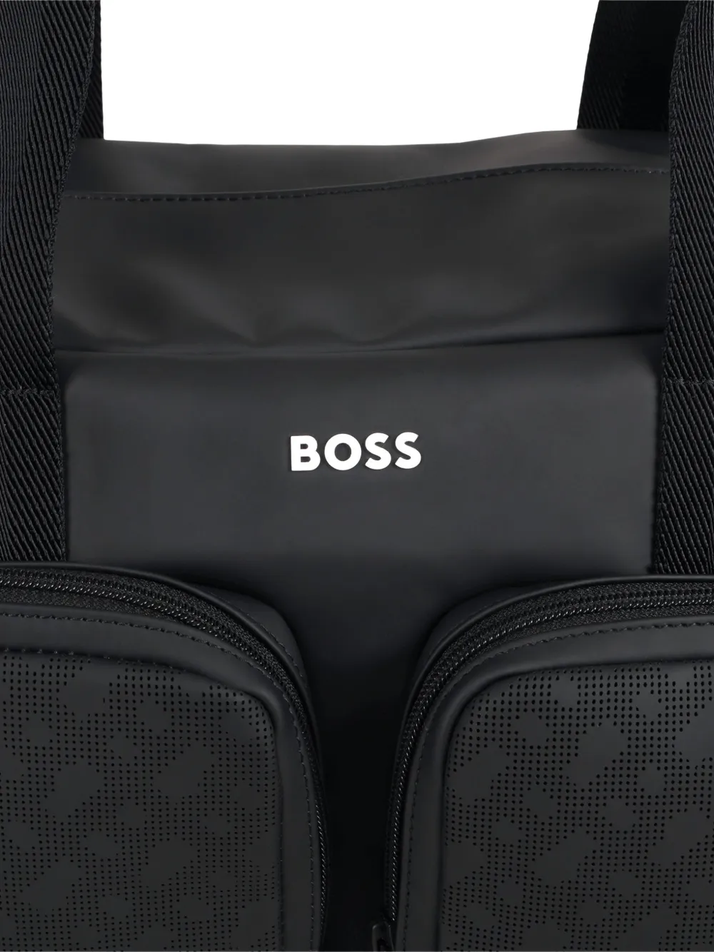 BOSS Kidswear Luiertas met dubbele zak Zwart