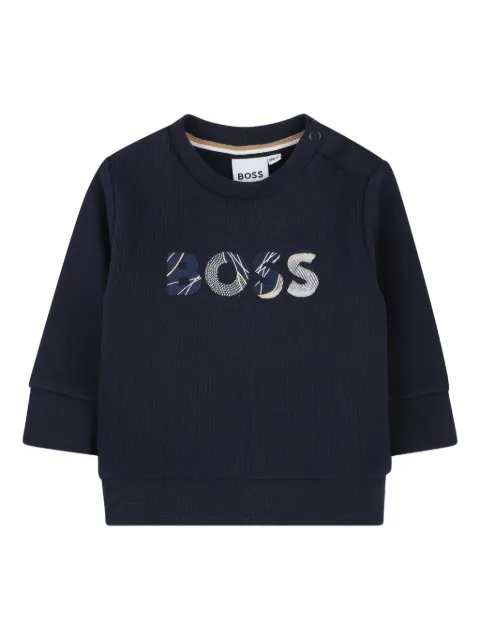 BOSS Kidswear logo-appliqué sweatshirt