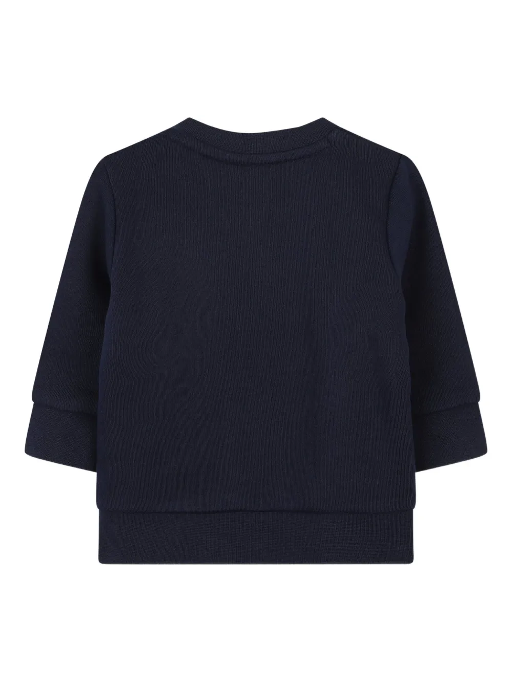 BOSS Kidswear Sweater met logopatch Blauw