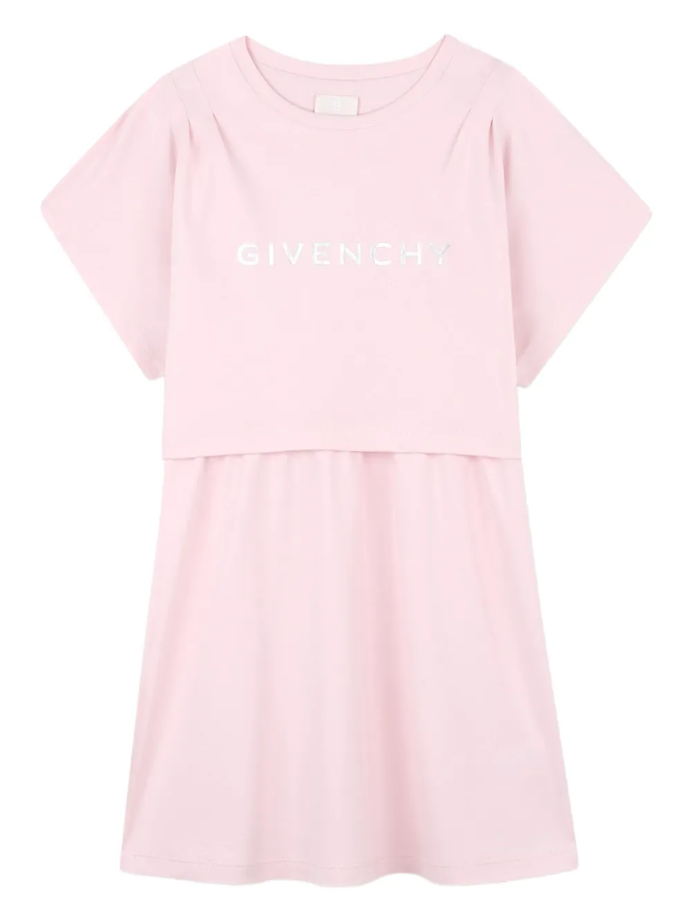 Givenchy Kids logo-print T-shirt dress Roze