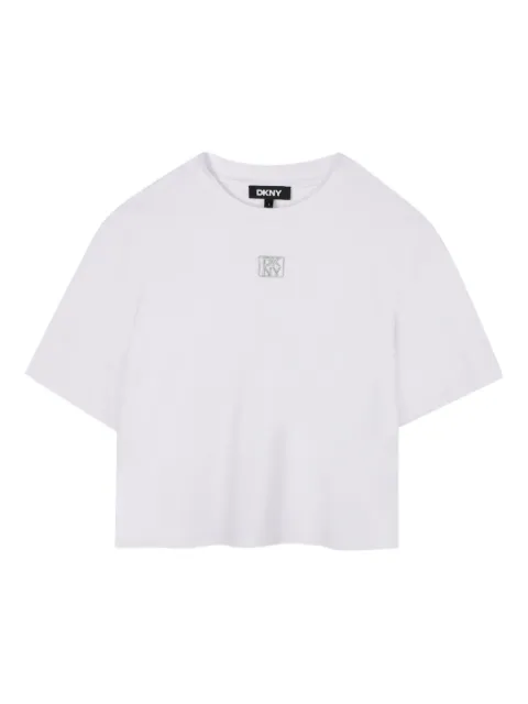 Dkny Kids logo-embroidered T-shirt