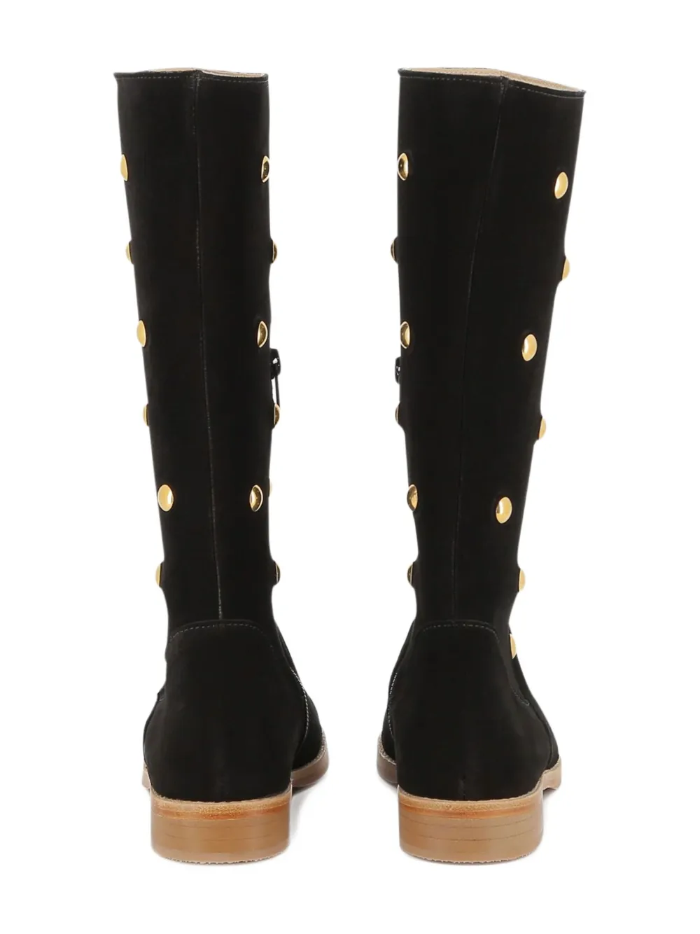 Chloé Kids suede knee-high boots Black