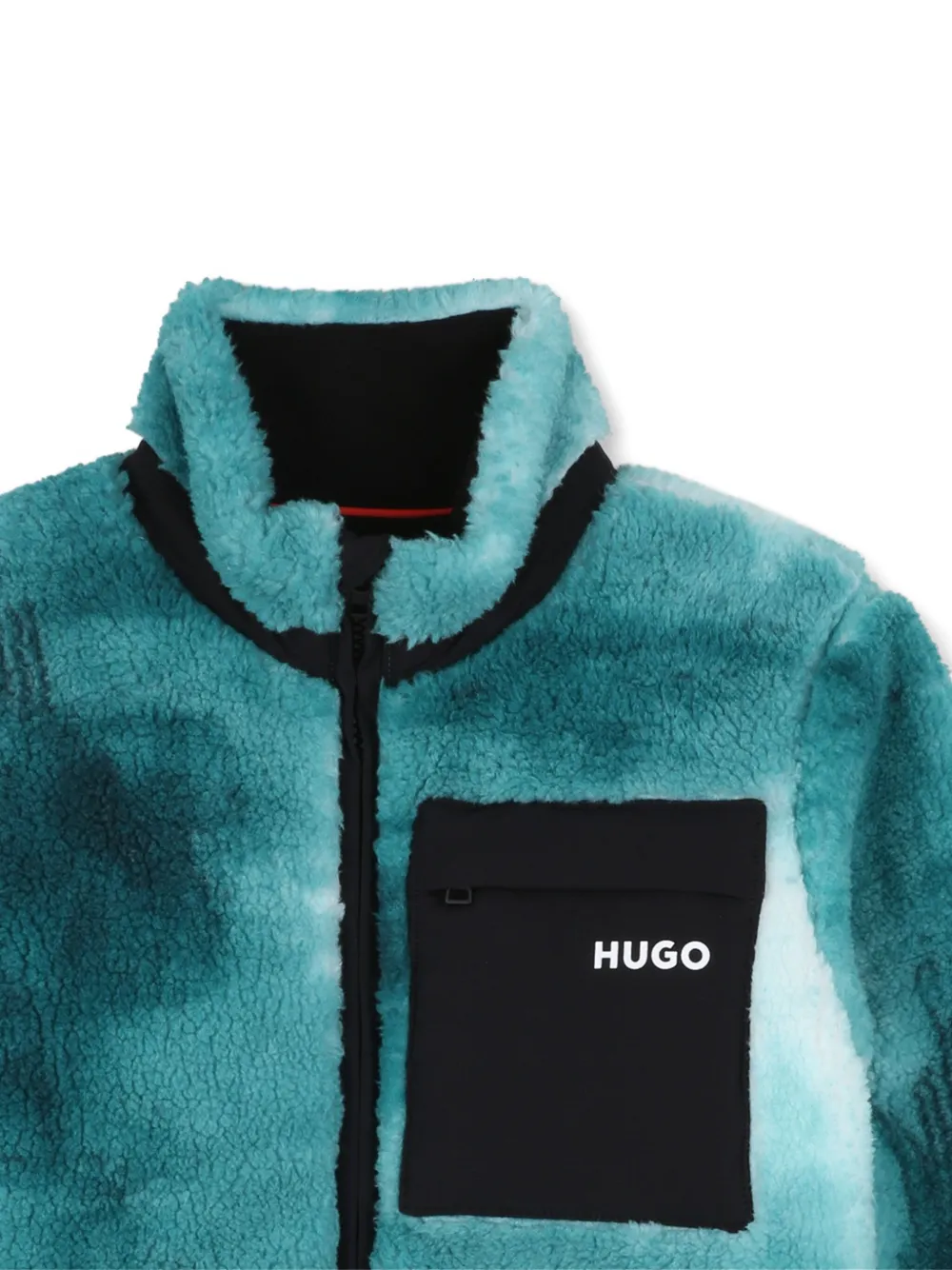 HUGO KIDS Jack met tie-dye print Blauw
