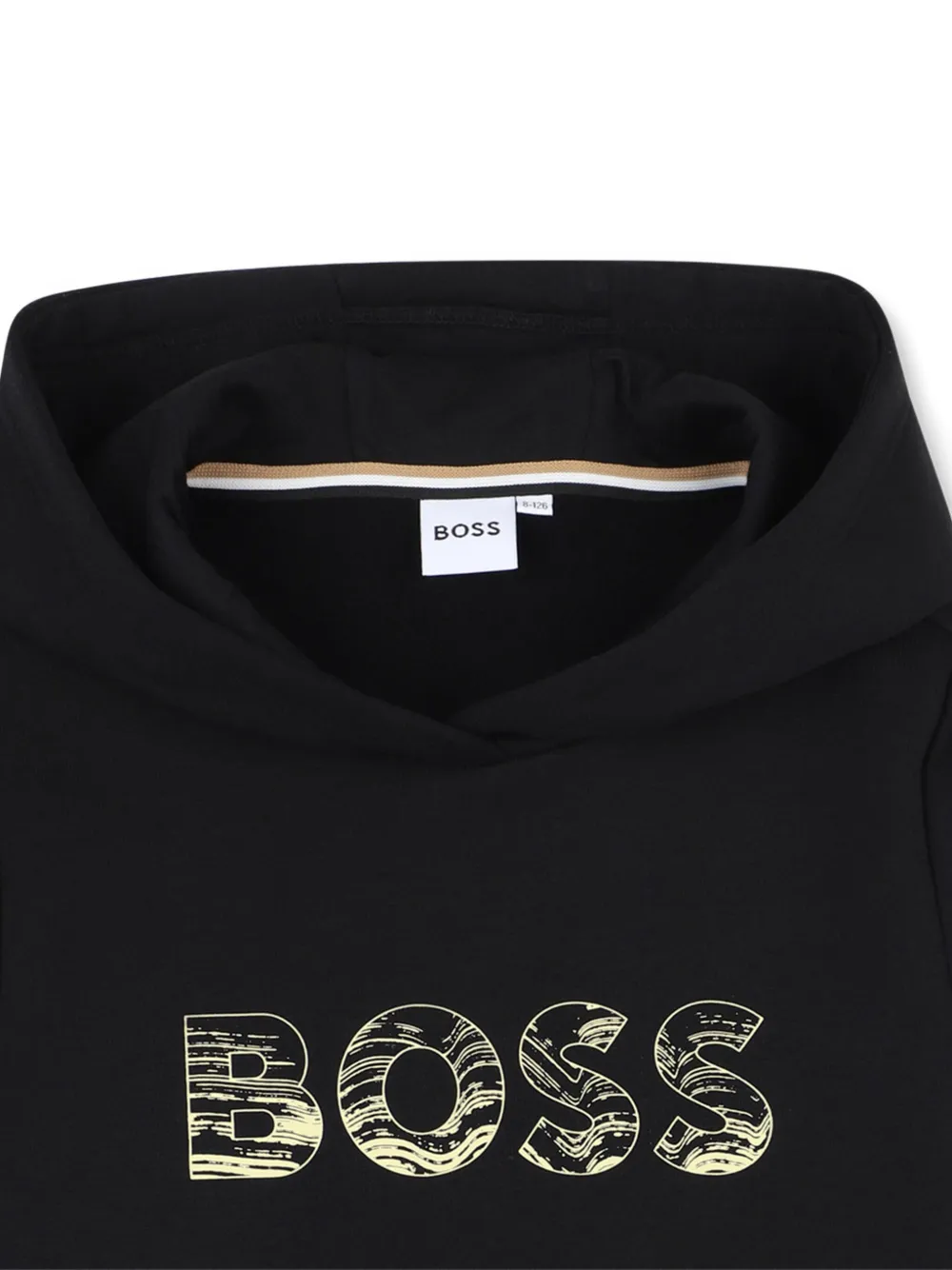 BOSS Kidswear Hoodie met logo Zwart