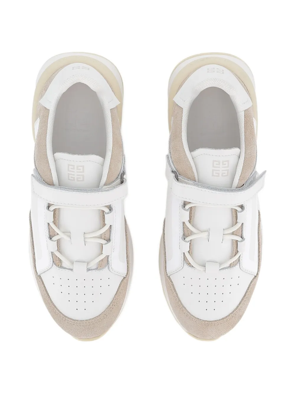 Givenchy Kids Spectre sneakers met suède vlakken Wit