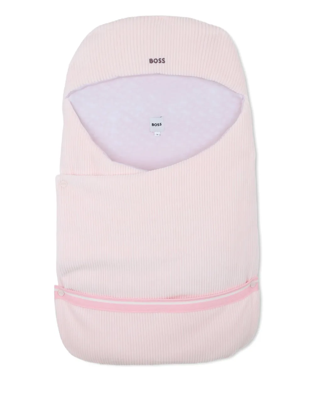 BOSS Kidswear Geribbelde slaapzak Roze