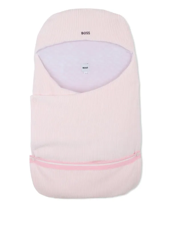 BOSS Kidswear Ribbed Sleeping Bag Pink FARFETCH SA