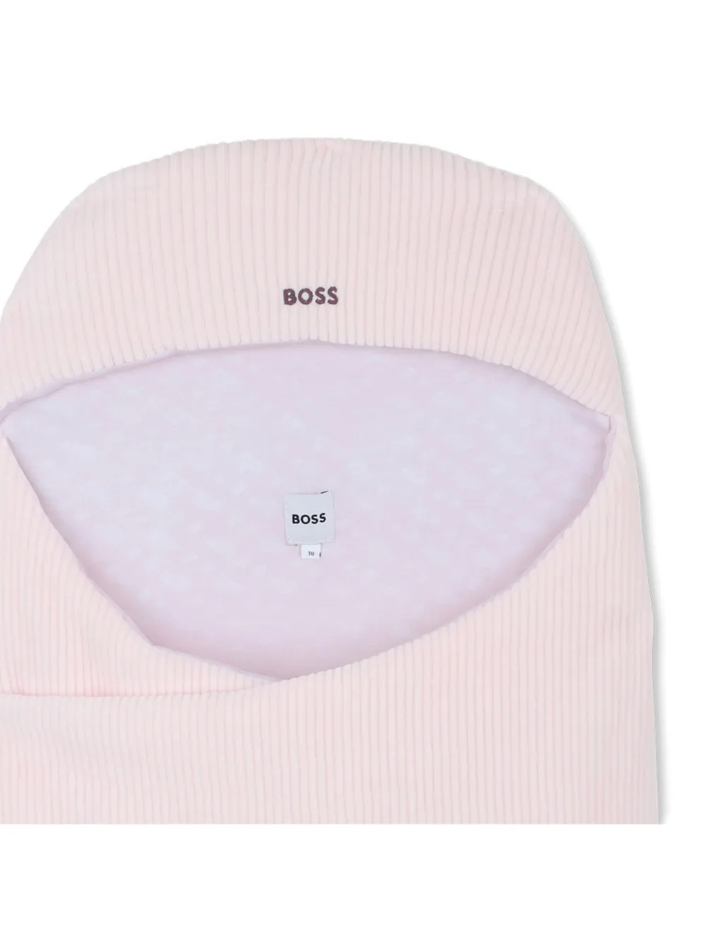 BOSS Kidswear Geribbelde slaapzak Roze
