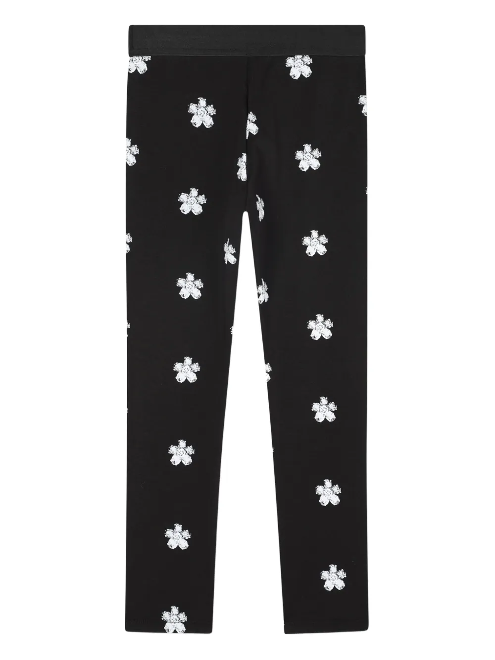 Marc Jacobs Kids Legging met bloemenprint Zwart