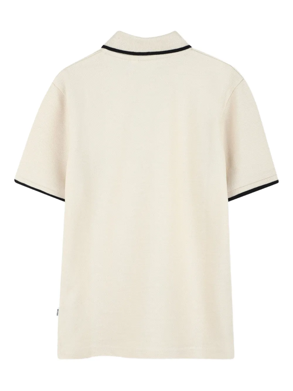 BOSS Kidswear Poloshirt met korte mouwen en logodetail Beige