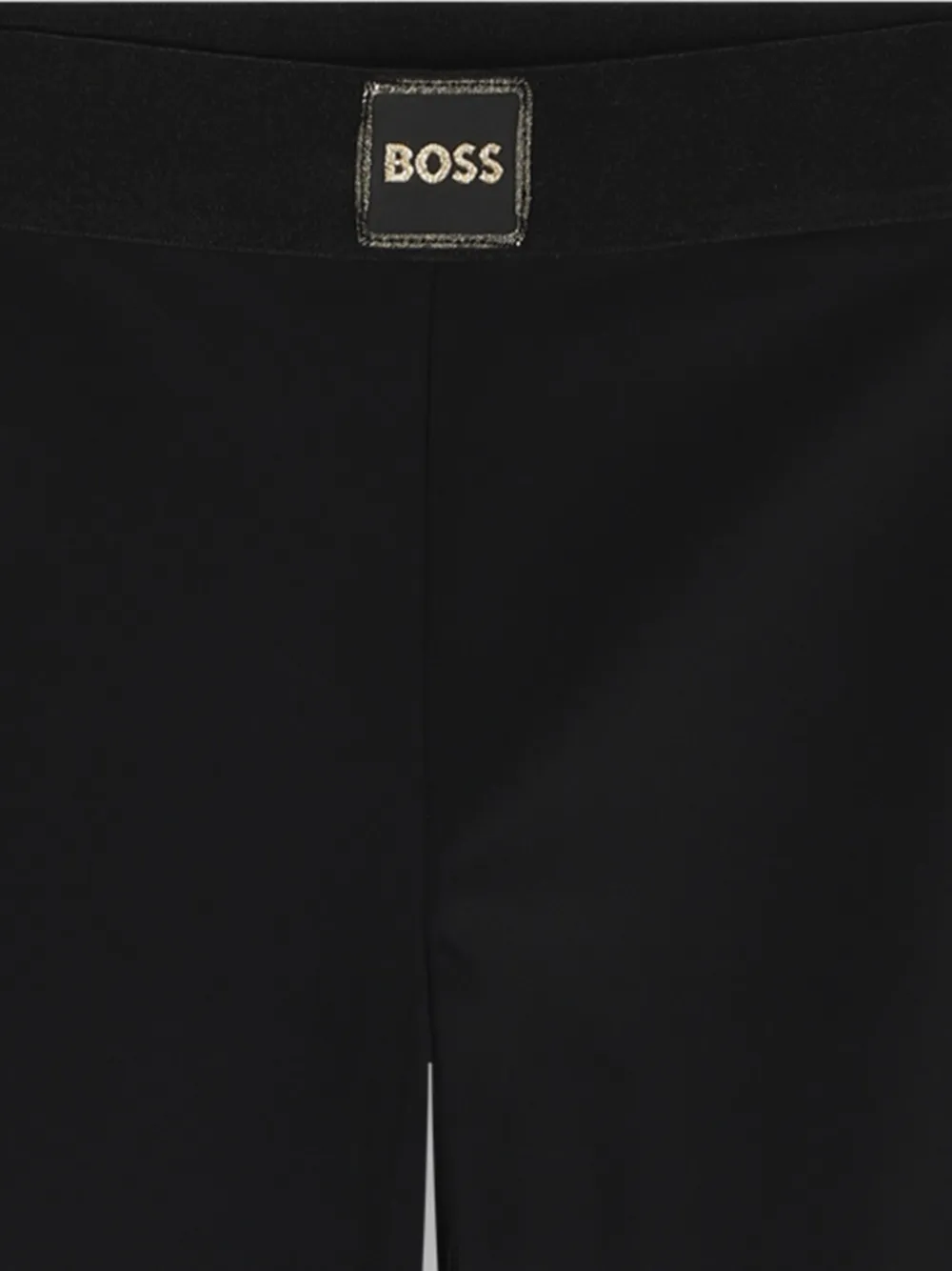 BOSS Kidswear Legging met logo-label Zwart