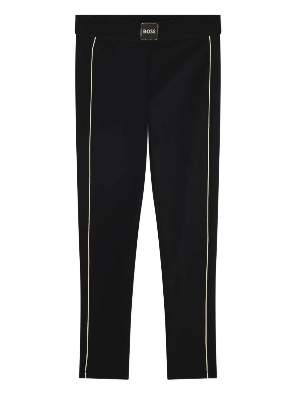 BOSS Kidswear Legging met logo-label Zwart