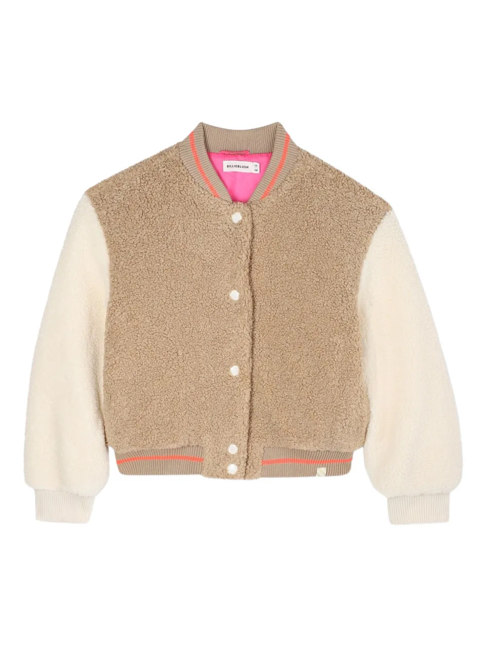Billieblush Bomberjack van imitatie lamswol Beige