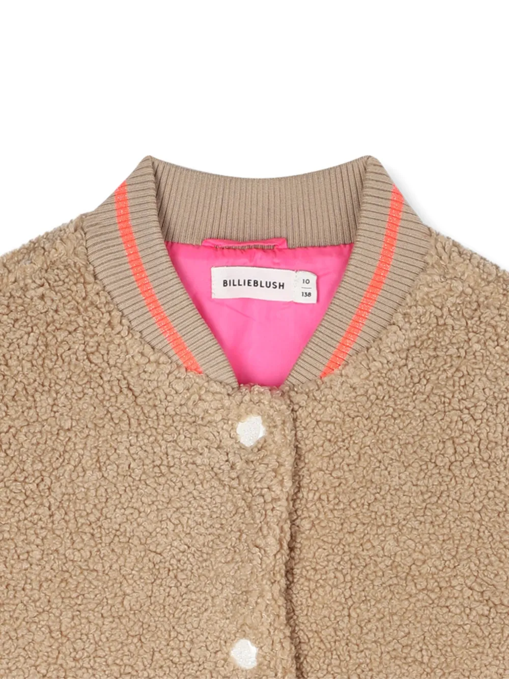 Billieblush Bomberjack van imitatie lamswol Beige