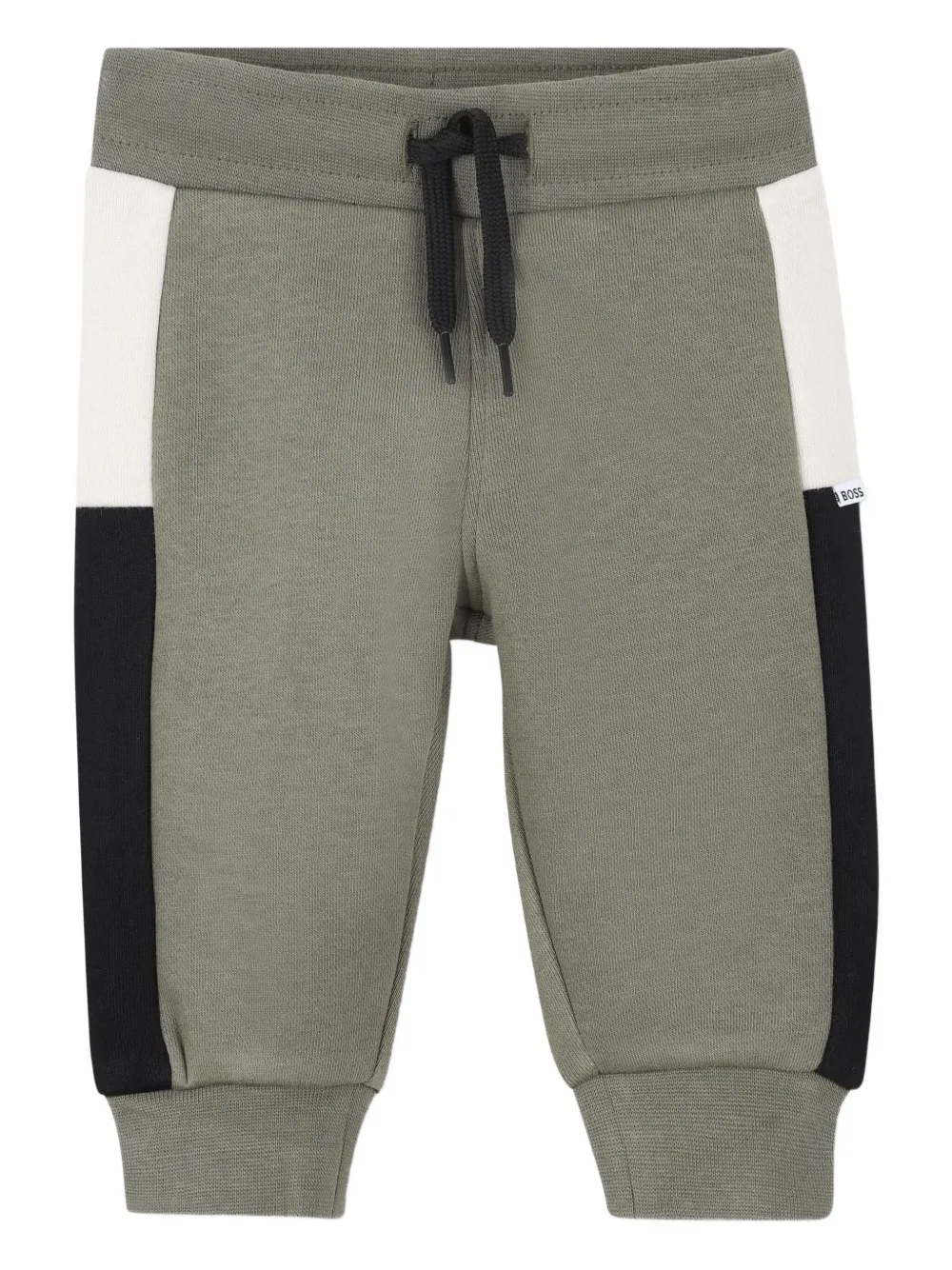BOSS Kidswear Trainingsbroek met trekkoordtaille Groen