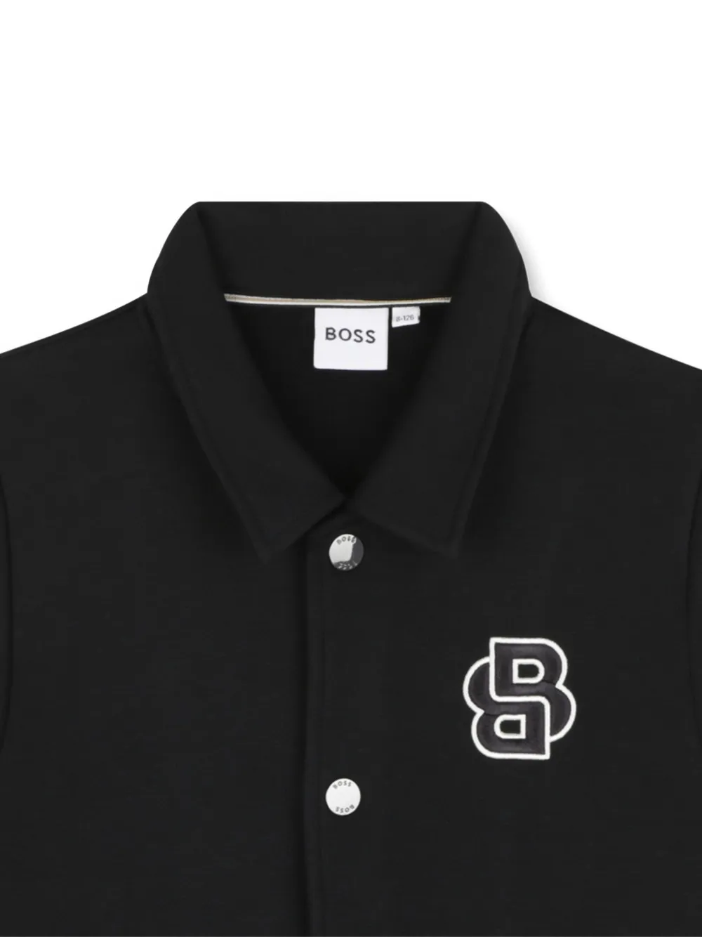 BOSS Kidswear Jack met contrasterende afwerking Zwart