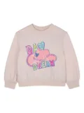 Billieblush sequin-embellished graphic sweatshirt - Pink