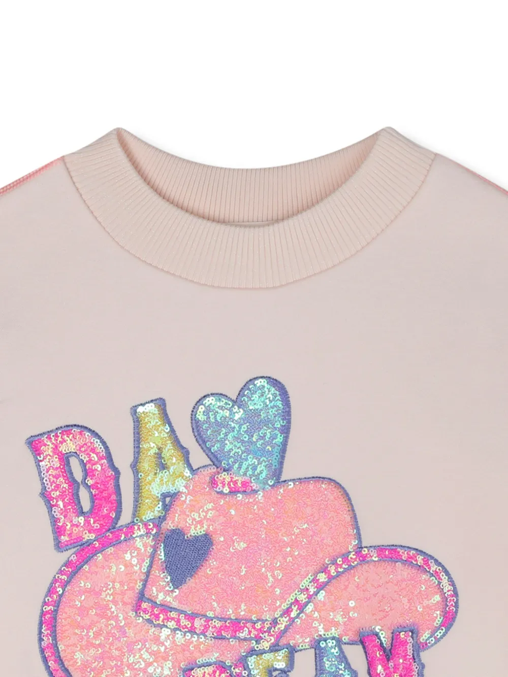 Billieblush Sweater verfraaid met pailletten en grafische print Roze
