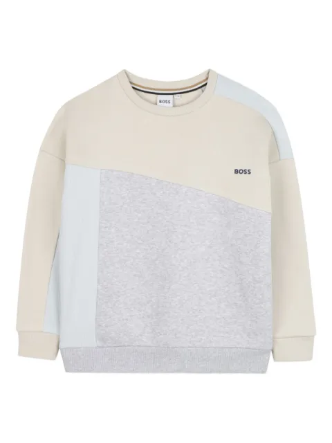 BOSS Kidswear panelled sweatshirt
