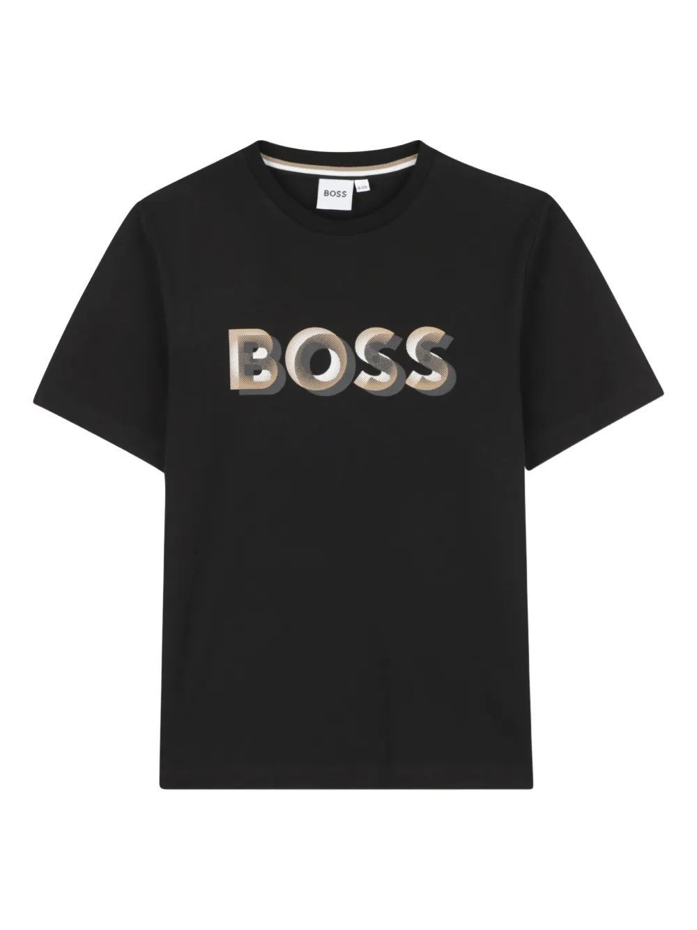 BOSS Kidswear T-shirt met logoprint Zwart