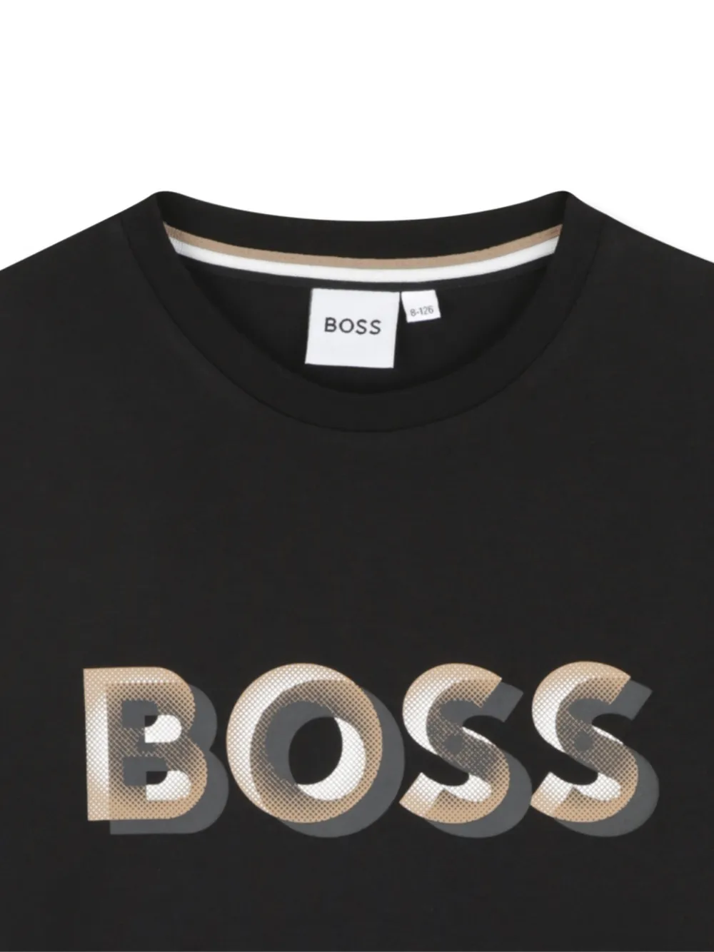 BOSS Kidswear T-shirt met logoprint Zwart