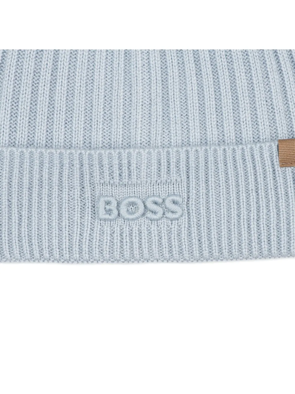 BOSS Kidswear Geribbelde muts Blauw