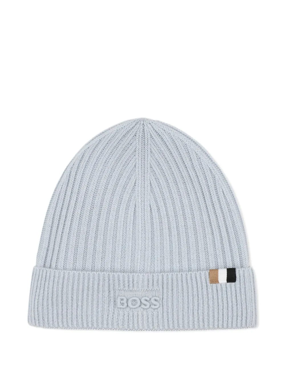 BOSS Kidswear Geribbelde muts Blauw