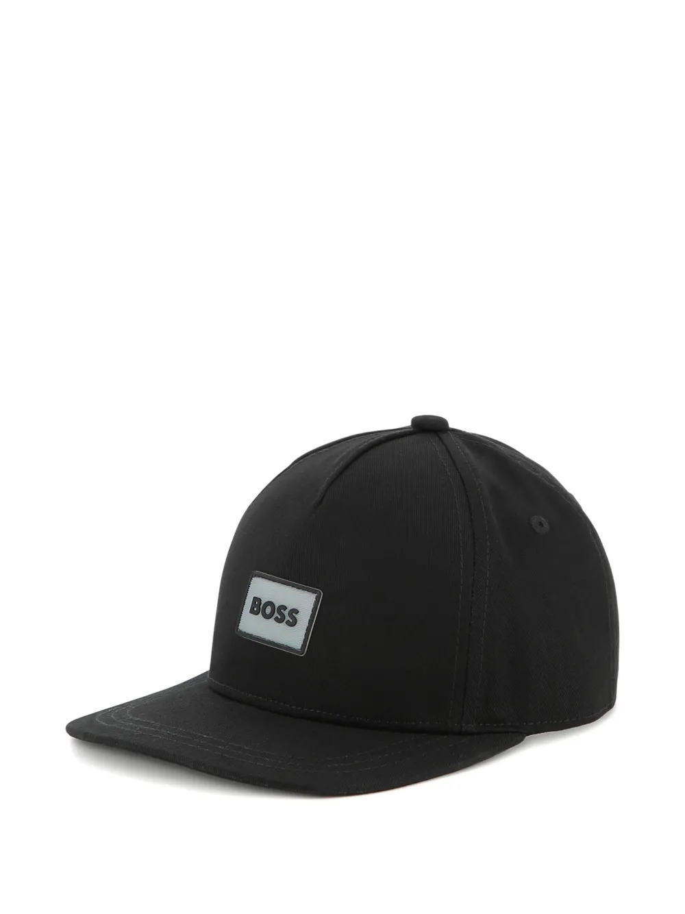 BOSS Kidswear Pet met logopatch Zwart
