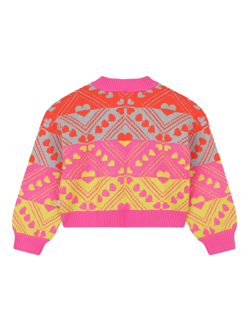 Billieblush Gebreide trui met hartpatroon Roze