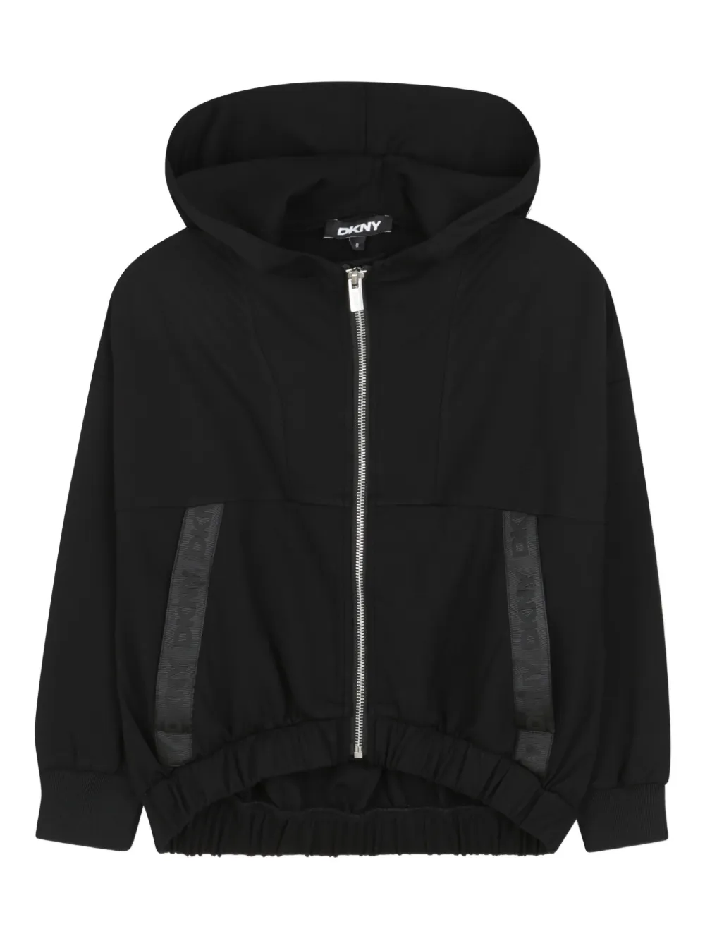 Dkny Kids Hoodie met rits Zwart