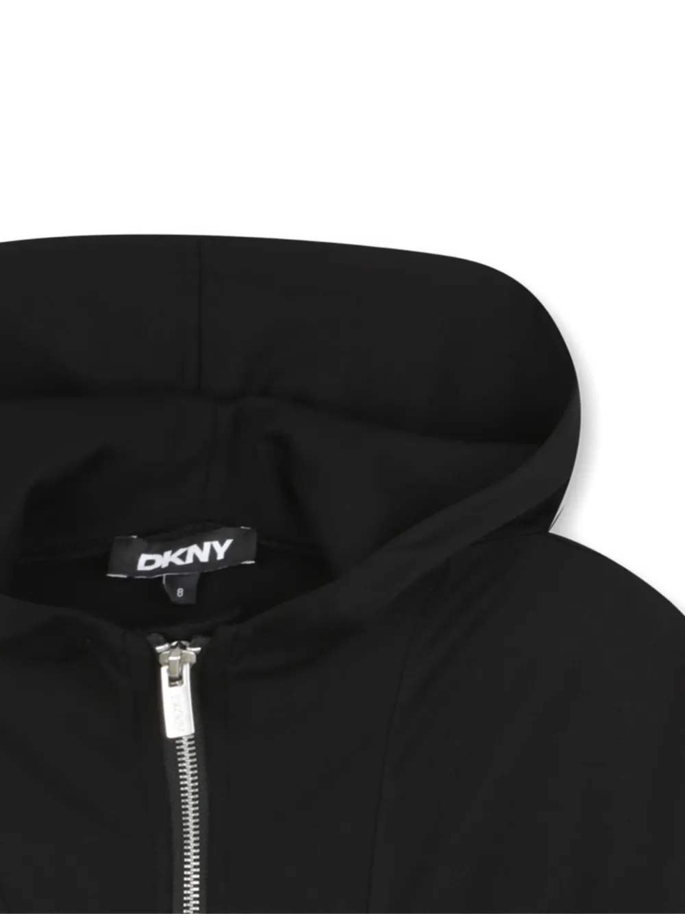 Dkny Kids Hoodie met rits Zwart