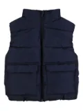 BOSS Kidswear quilted puffer vest - Blue
