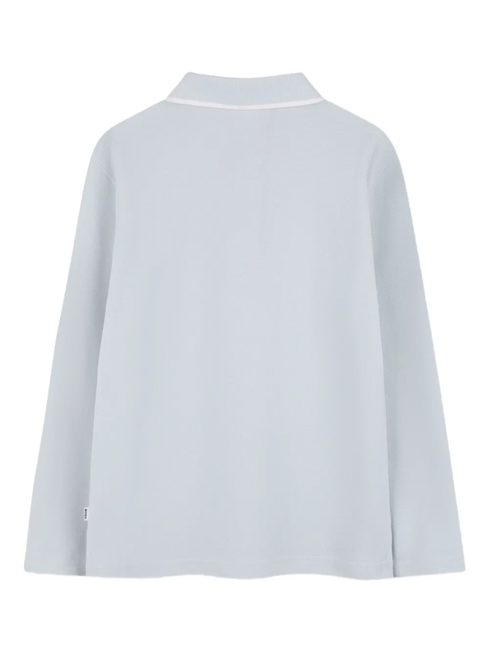 BOSS Kidswear Poloshirt met lange mouwen Blauw
