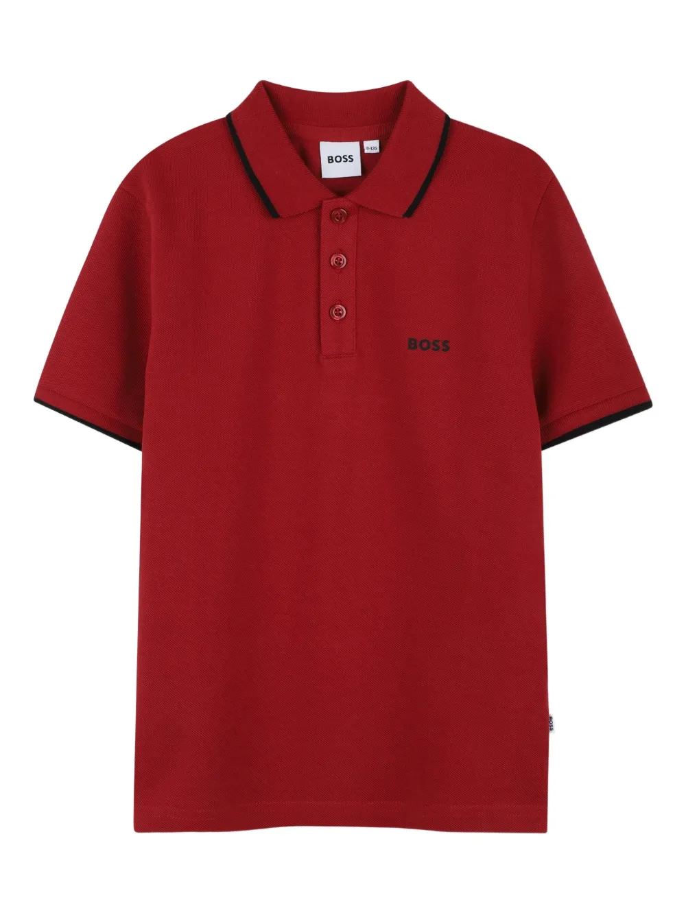 BOSS Kidswear short-sleeve polo shirt | Red | Image 1