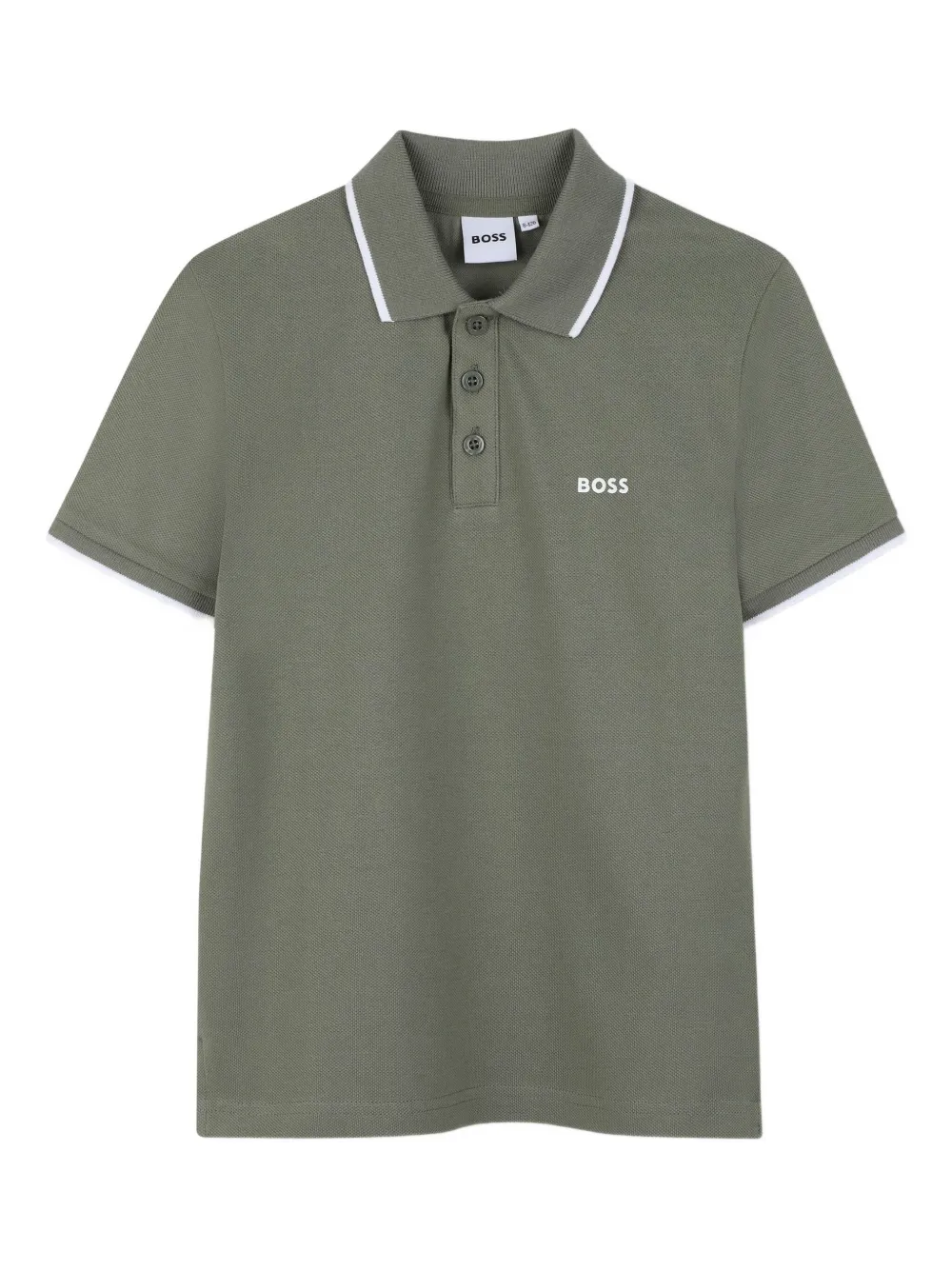 BOSS Kidswear logo-print polo shirt | Green | Image 1