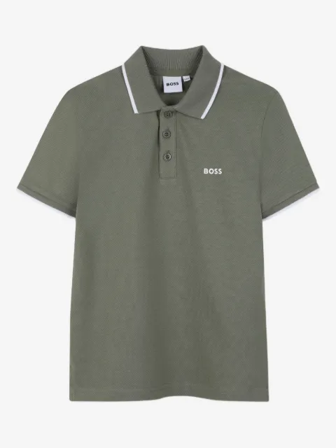 BOSS Kidswear logo-print polo shirt