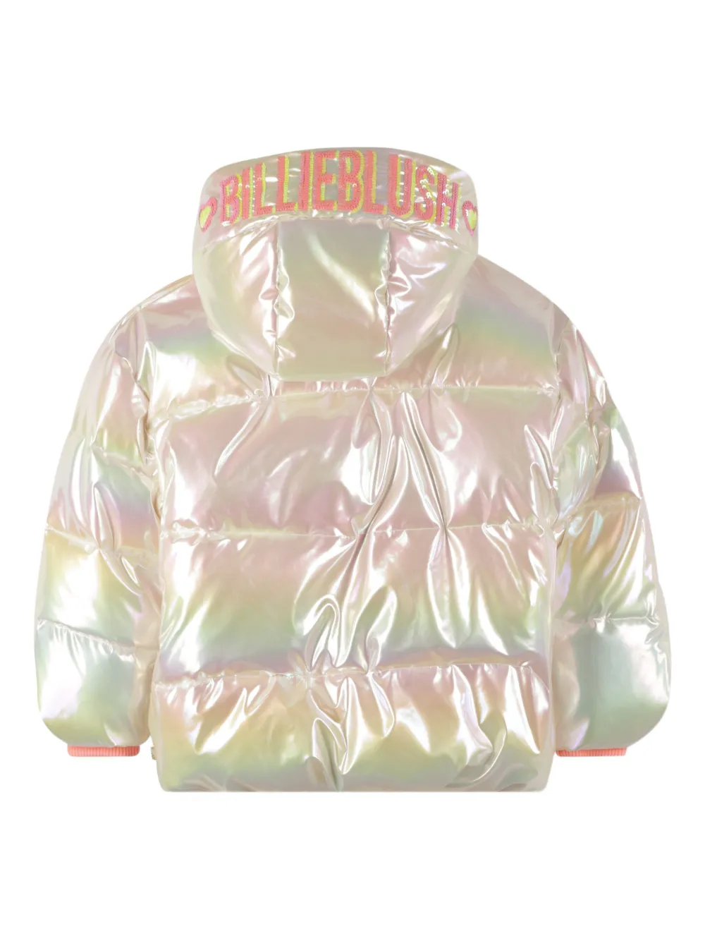 Billieblush Iridescent Puffer Jacket In Pink