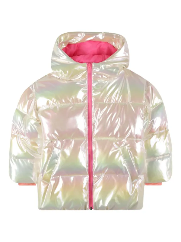 Billieblush Iridescent Puffer Jacket Neutrals FARFETCH FI