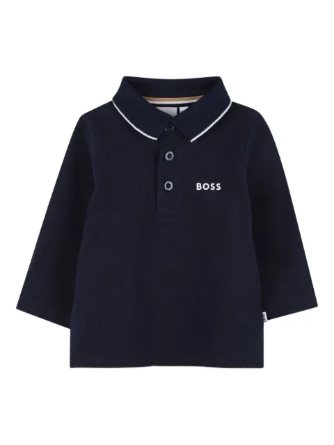 BOSS Kidswear long-sleeves polo shirt