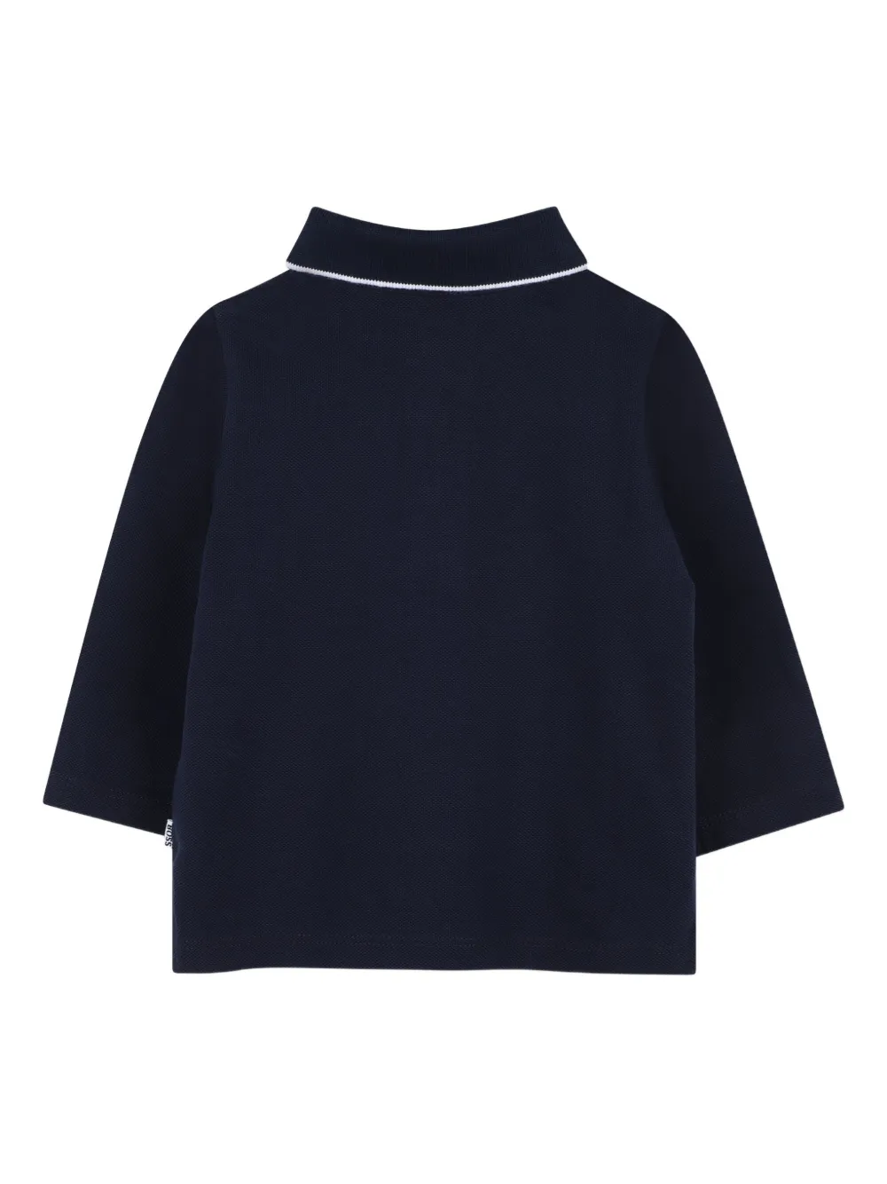 BOSS Kidswear Poloshirt met lange mouwen Blauw