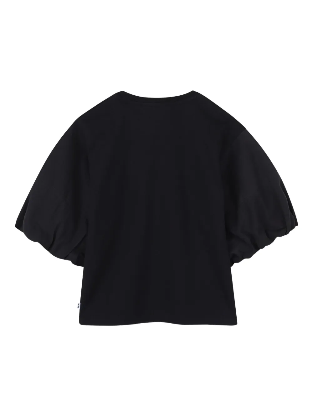 BOSS Kidswear Top met pofmouwen verfraaid met stras Zwart
