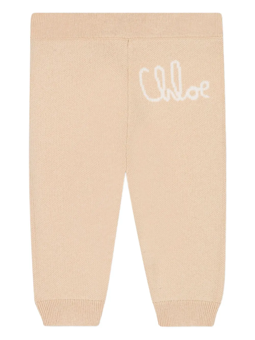 Chloé Kids Trainingspak met capuchon en rits Beige