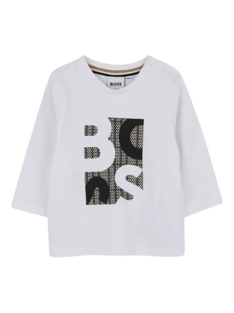 BOSS Kidswear T-shirt met lange mouwen