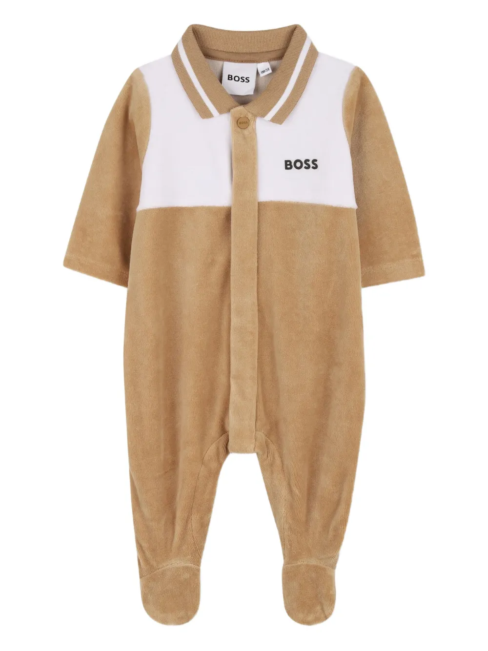BOSS Kidswear Pyjama met vlakken Beige