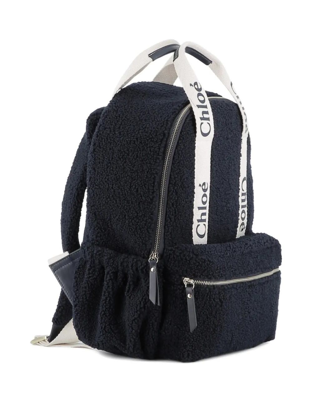 Chloé Kids Rugzak met logoband Blauw