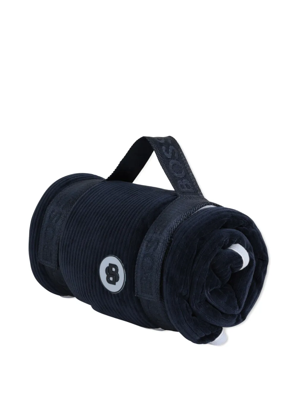 BOSS Kidswear Ribfluweel reisdeken Blauw