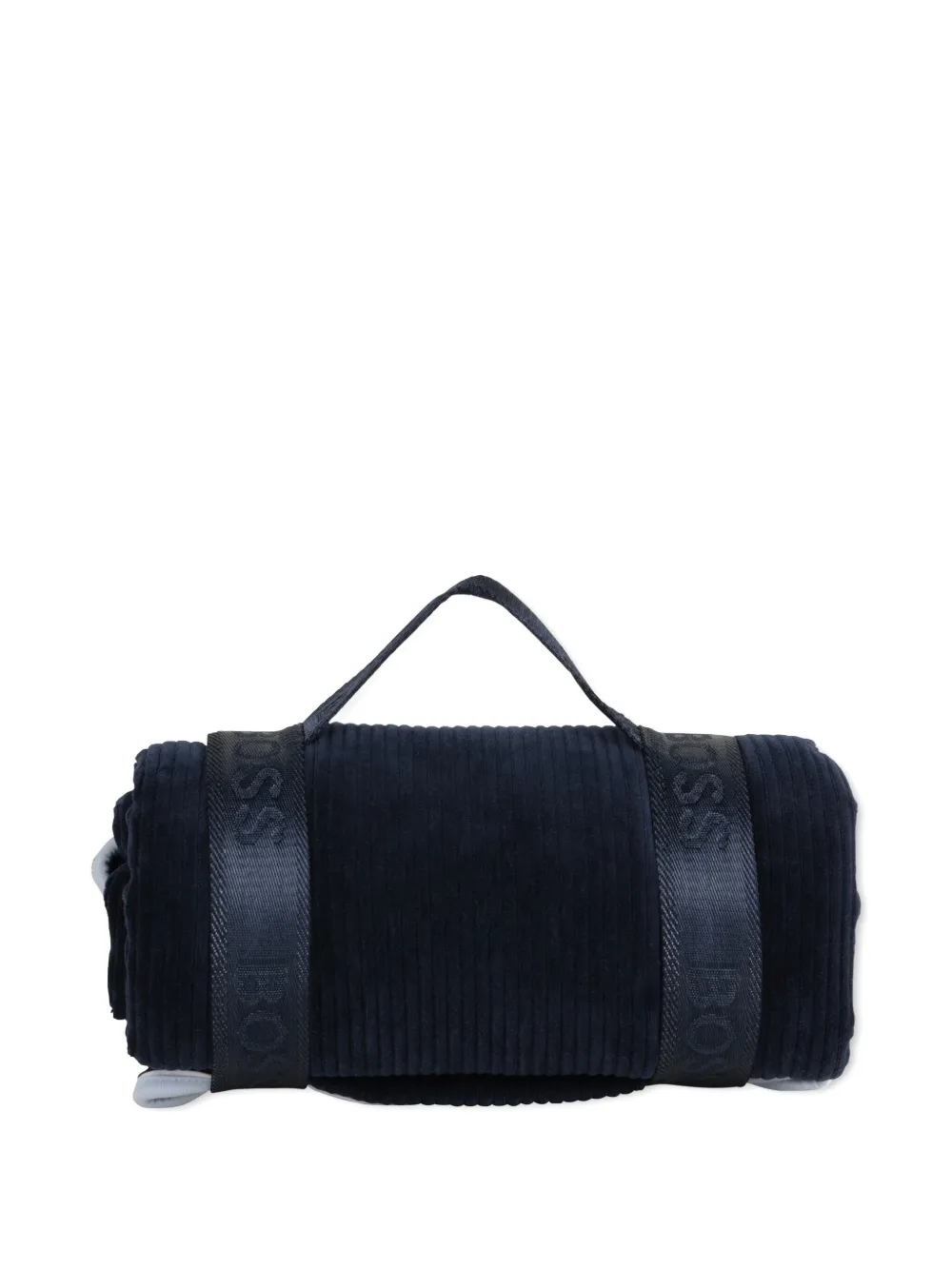 BOSS Kidswear Ribfluweel reisdeken Blauw