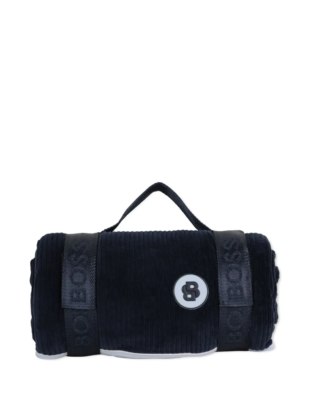 BOSS Kidswear Ribfluweel reisdeken Blauw